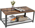 VASAGLE Coffee Table with Storage Shelf, 42 x 23.9 x 17.7 Inches by VASAGLEbySONGMICSHOME