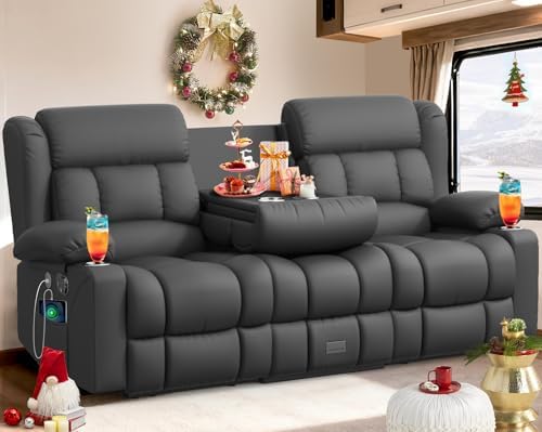 RV Loveseat Recliner Sofa, 3 Seater Reclining Sofa by MOSGAT