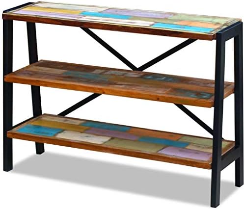 Rustic Reclaimed Wood Side Table, 13.8x43.3x30.7 inch, Handmade Storage Console - Image 3