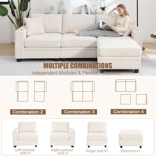 97" Modular Sectional Couch - Image 3