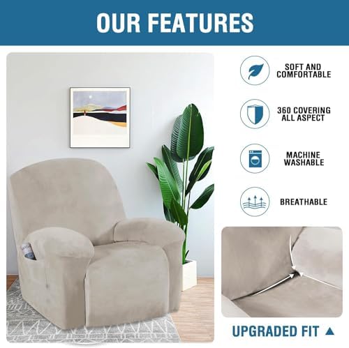 H.VERSAILTEX Stretch Recliner Covers - Image 4