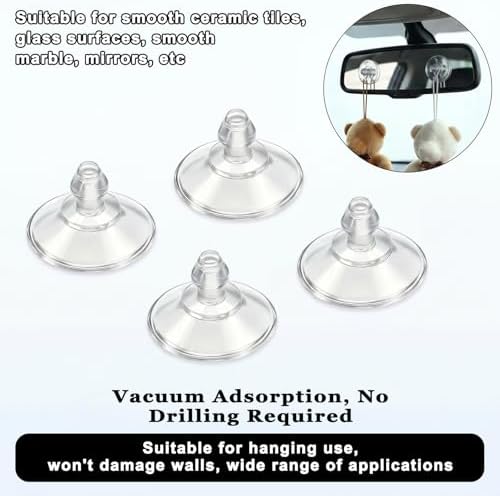 20 Pack 19mm/0.7" Mini Suction Cups, Suction Cups - Image 4