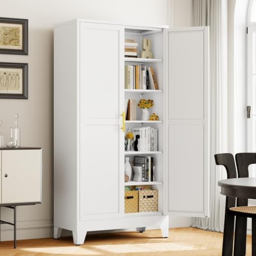 winiowa Metal Pantry Storage Cabinet by winiowa