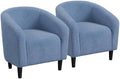 Yaheetech Compact Sherpa Accent Chairs Set of 2 by Yaheetech