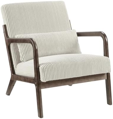 Garvee Mid Century Accent Chair, Upholstered Armchair - Image 6