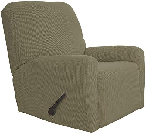 Easy-Going Stretch Recliner Chair Sofa Slipcover Washable Khaki by Easy-Going