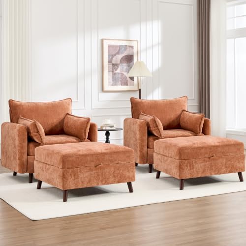 Set of 4 Oversized Accent Chair by HOMYKA