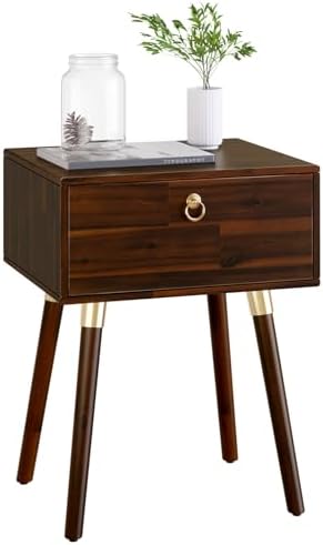 Bme Caden Solid Wood Nightstand/Side Table/End Table, Fully Assembled, - Image 3