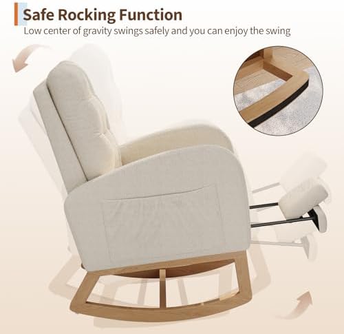 GarveeHome Nursery Rocking Chair - Image 6