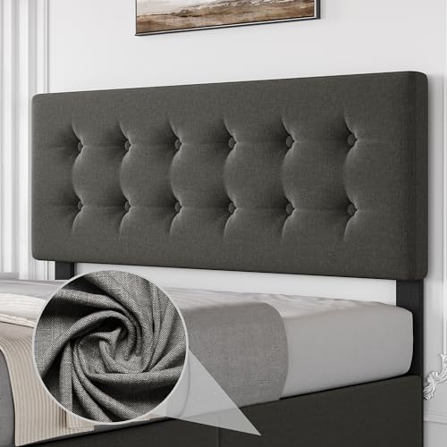 IDEALHOUSE Full Bed Frame with 4 Storage Drawers and Headboard, Light Grey - Image 6