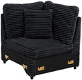 RARZOE Modular Sectional Couch Corner Seat Module, Corduroy Armless Corner Seat by RARZOE