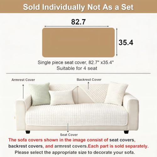 Soft Velvet Fuzzy Couch Covers Washable - Image 4
