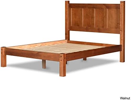 Grain Wood Furniture Shaker Solid Wood Panel Platform Bed, Queen Size - Image 4