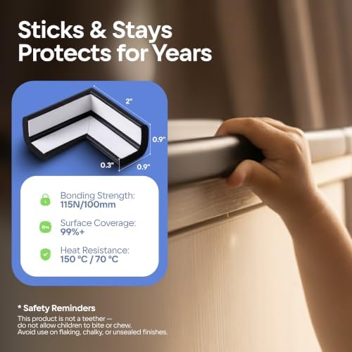 Komfortology Baby Proofing Edge Guard 18ft, 8 Corners - Image 5