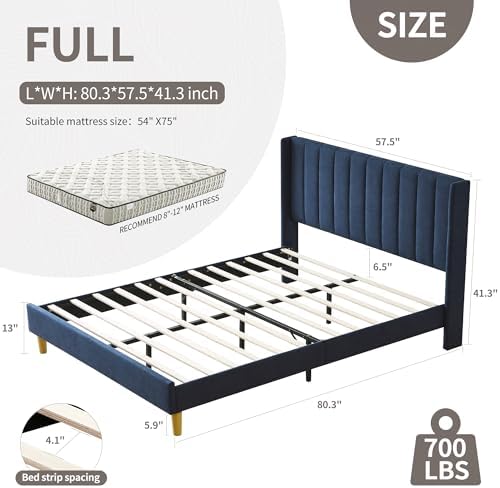 YUHUASHI Full Bed Frame，Platform Bed - Image 2