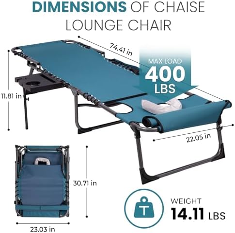 FUNDANGO 400lbs Heavy Duty Tanning Chair - Image 3