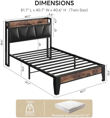 LIKIMIO Twin Size Bed Frame - Image 2