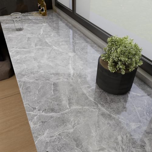 Granite Gray Marble Contact Paper - Image 4