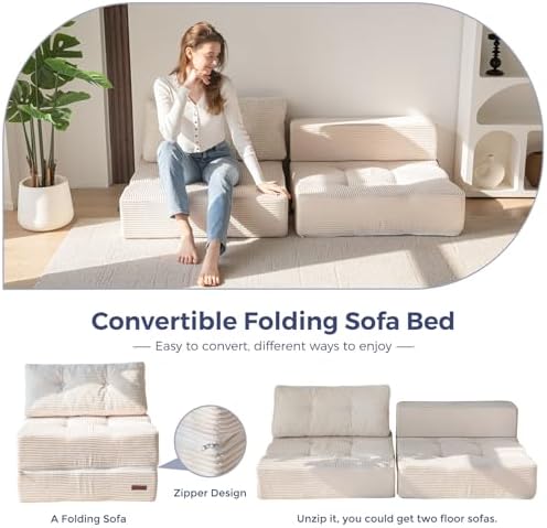 MAXYOYO Folding Sofa Bed, Convertible Chair Bed - Image 6
