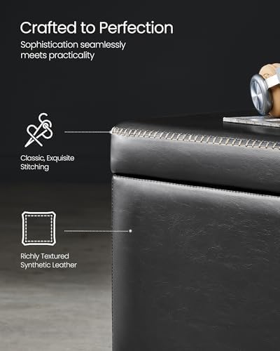 VASAGLE Storage Ottoman Bench - Image 5