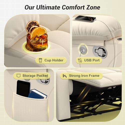 RV Loveseat Recliner Sofa, 3 Seater Reclining Sofa - Image 3