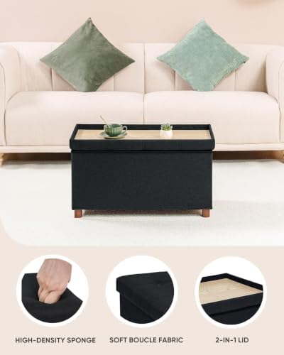 B FSOBEIIALEO 30" Folding Storage Ottoman - Image 6