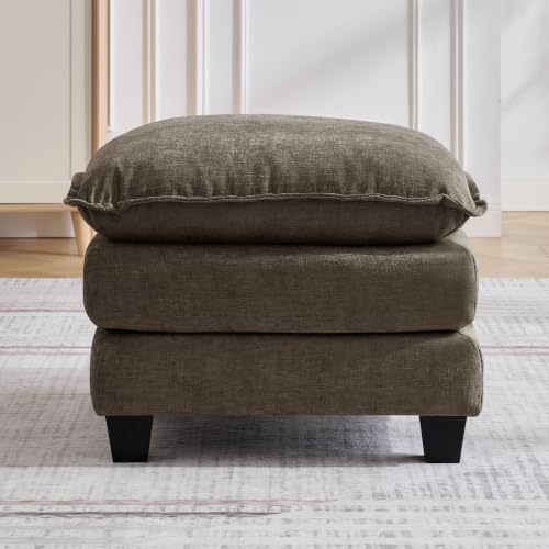 25'' Cloud Ottoman for Couch, Deep Seat Ottomans for Sofa, Modern Removable by HOCAT