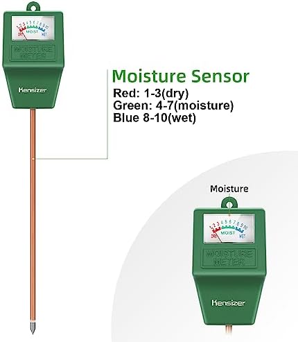Kensizer Soil Tester, Soil Moisture Meter, Gardening Farm Lawn Test Kit Tool - Image 2