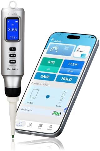 Kactoily Dough pH Meter with App, Food pH Pocket Tester Kit by kactoily