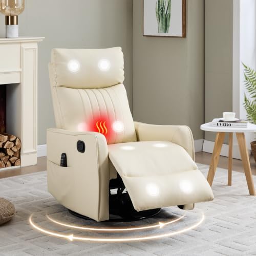 Manual Swivel Rocker Recliner Chair by EZZUP