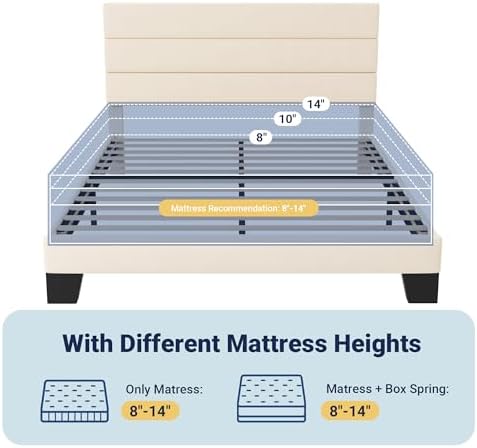 Allewie Queen Size Platform Bed Frame - Image 7