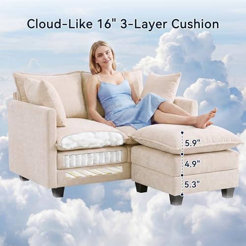 L-Shape Loveseat Sofa Couch - Image 3