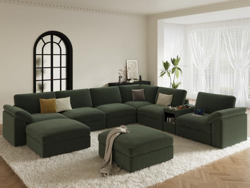 EASE MOOSE Sectional Modular Sofa, Oversized L Shape Sectional Couch by EASEMOOSE