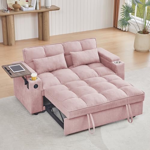 hansones ​66" Multi-Functional Pull-Out Sofa Bed - Image 5