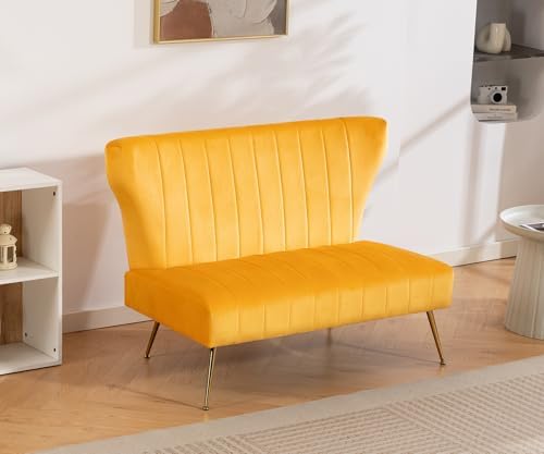 45’’ Velvet Modern Armless Loveseat by PerfectFurnitureforPerfectLife