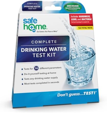 Safe Home® Complete Drinking Water Test Kit – DIY Screening by SafeHomeWaterQualityTestKits