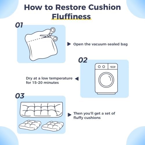 3 Pieces Waterproof Chair Cushions - Image 7