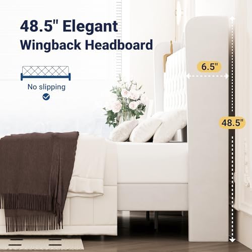 Allewie King Size Bed Frame, Storage Headboard & Charging Station - Image 5