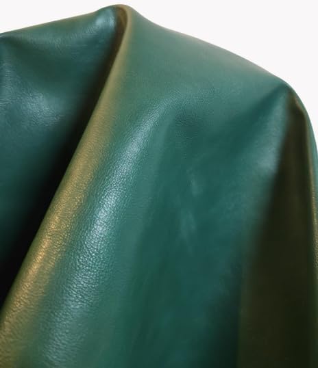 NAT Leathers | Hunter Green Soft Faux Vegan Leather PU | 4 Yards Cut by The - Image 8