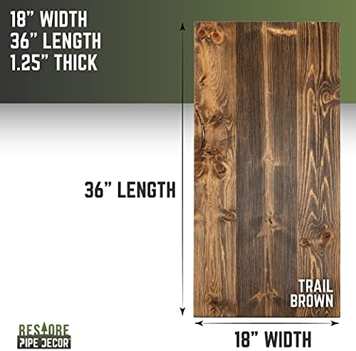 PIPE DECOR Restore Solid Wood Coffee Table Top 18 in. x 36 in. x 1.25 in. - Image 2