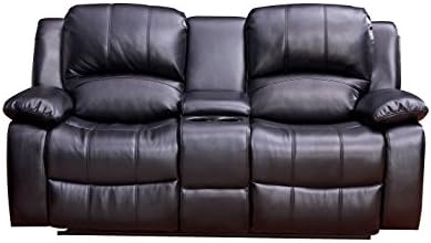 Betsy Furniture 2PC Bonded Leather Recliner Set - Image 7