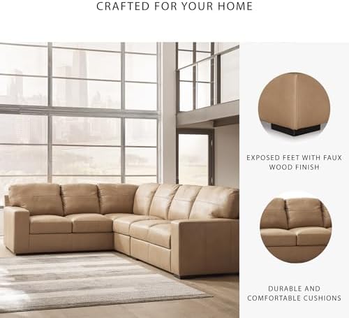 Signature Design by Ashley Bandon 3-Piece Leather Sectional Sofa - Image 5