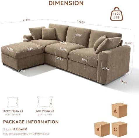 Ihanherry Cloud Sectional Couches - Image 2