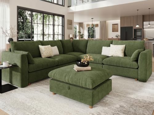 WorthFurni Oversized Modular Sectional Sofa, Comfty 6 Seat Modular Sofa by WorthFurni
