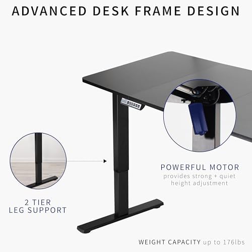 VIVO White 71 x 30 in Standing Desk, DESK-KIT-1B7W - Image 4