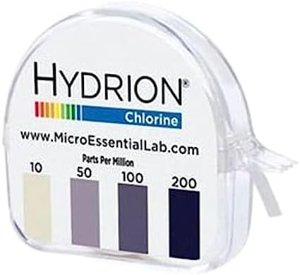 Micro Essential Lab CM-240 Hydrion Chlorine Dispenser 10-200 PPM Test Roll Plus by MELScience