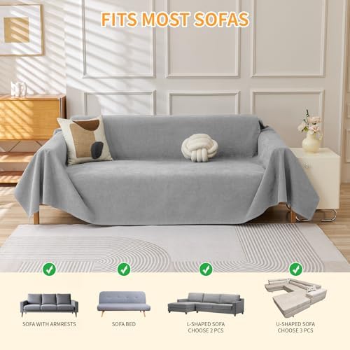 Deep Dream Cat-Scratch Resistant Couch Cover, Waterproof Sofa Cover - Image 5