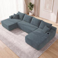 Yafylly 126" U Shaped Boneless Sectional Couch by Yafylly