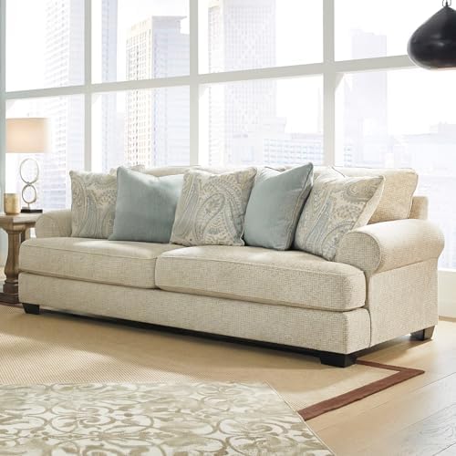 Signature Design by Ashley Deep Seat Chenille Sofa, No Assembly 3 Seater - Image 2
