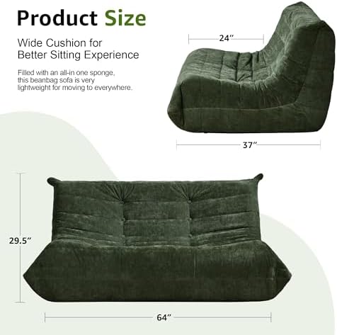 Hobestluk Large Bean Bag Chairs - Image 2